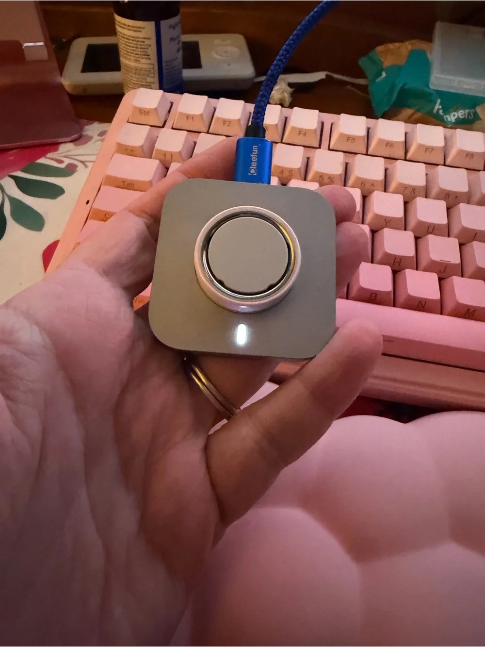 Oura pedal pink Smart Ring